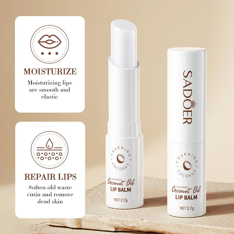 SADOER Lip Balm – Coconut, Aloe Vera & Vitamin C