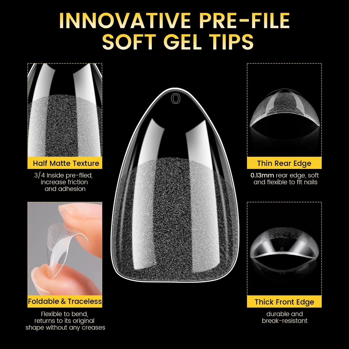 Born Pretty Soft Gel Nail Tips 288pz