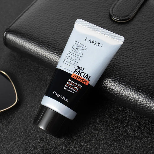 LAIKOU Men’s Facial Cleanser – Detergente Idratante e Anti-Oliosità