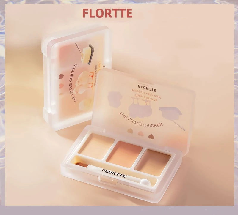 FLORTTE – The Little Chicken Series 3 Colors Concealer Palette
