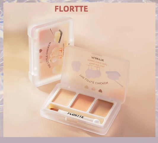FLORTTE – The Little Chicken Series 3 Colors Concealer Palette