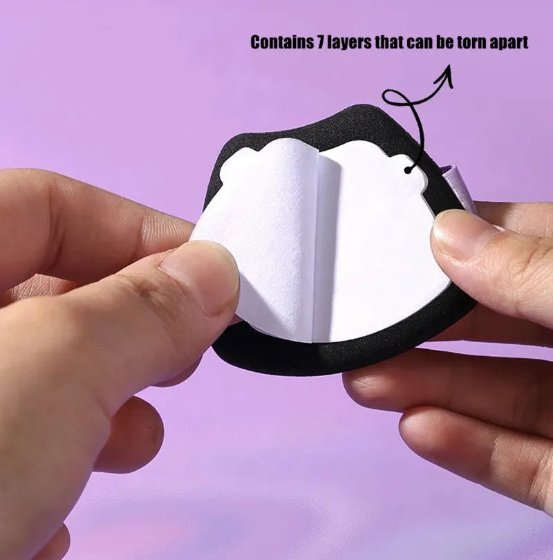 Lishu 100 Fogli Assorbenti Olio con Puff Cipria