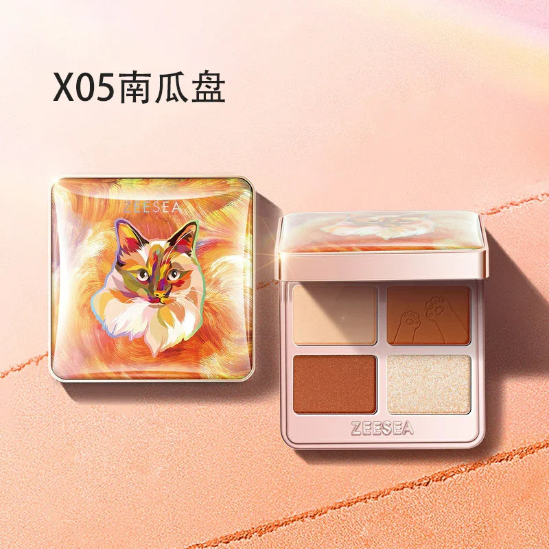 ZEESEA Cat Four Colour Eyeshadow Palette 10g
