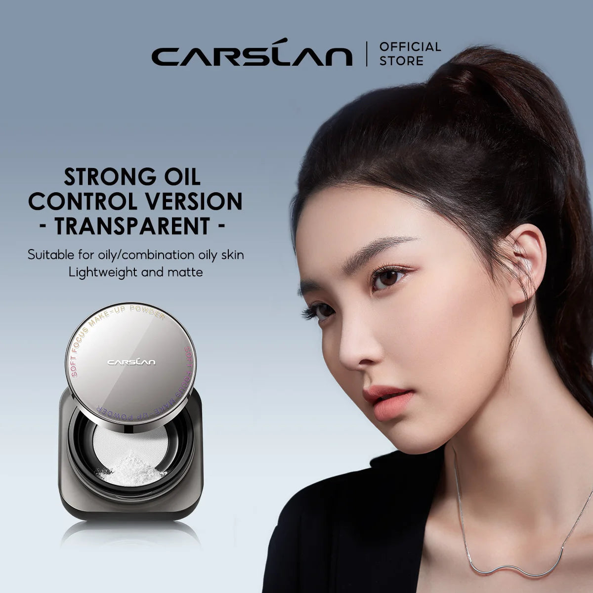 CARSLAN Black Magnetic Loose Powder – Cipria Lunga Tenuta