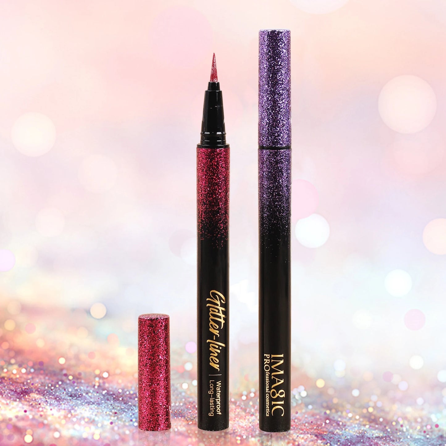 IMAGIC 8 Color Glitter Eyeliner Set