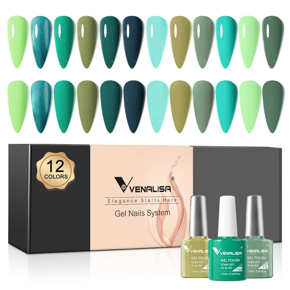 Venalisa Color Gel Semipermanente Kit – 6/12 Colori