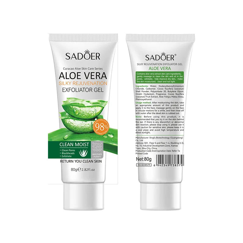 SADOER Exfoliating Aloe Vera Gel Facial Cleanser 80g