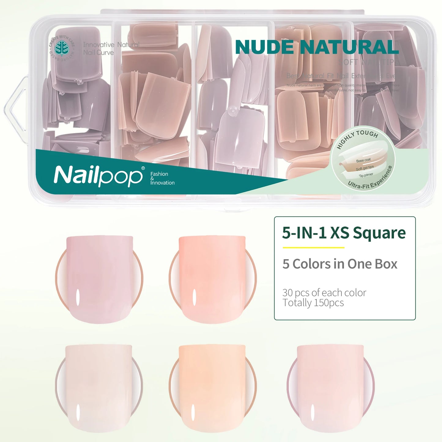 Nailpop Ultra Fit Nude Press On Nails