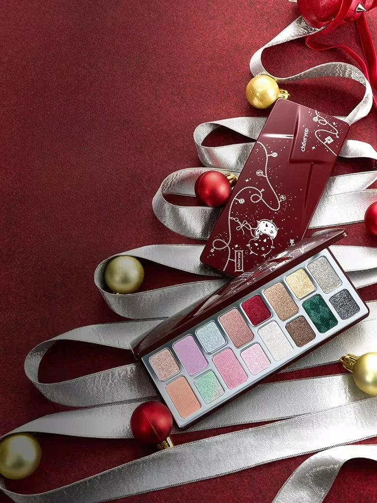 Cheeryep Qianyan – Starlight Wishes Christmas Eyeshadow Palette (16 colori)