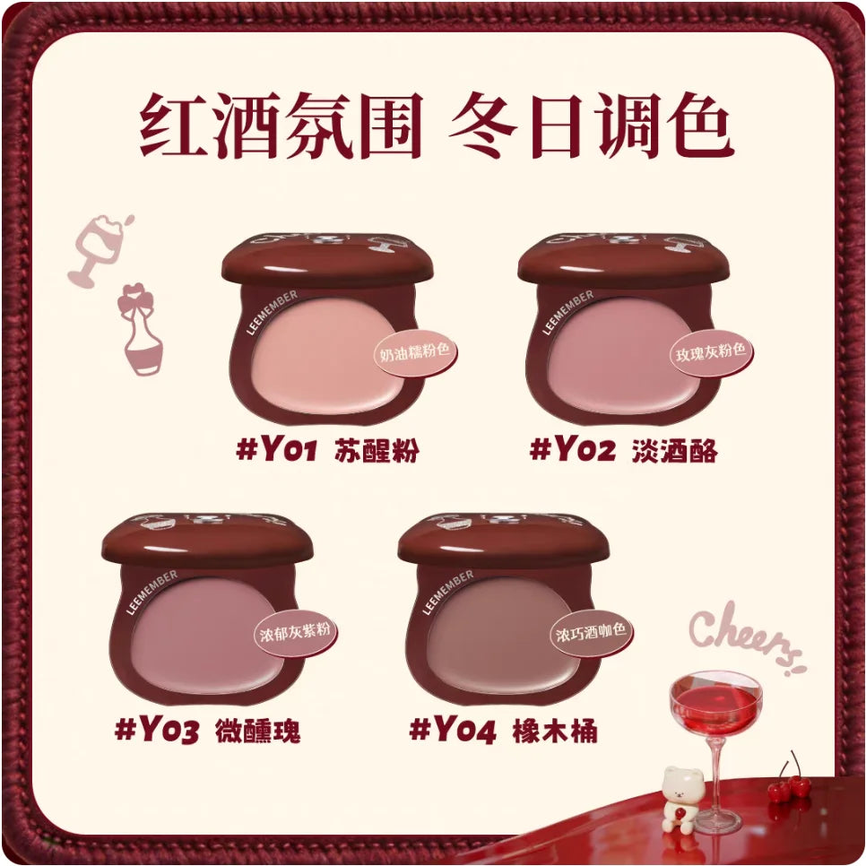 LEEMEMBER – Red Wine Series Matte Blusher & Lipstick Multi-Use Cream