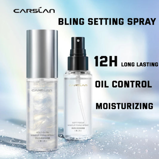 CARSLAN Gold Glow Makeup Setting Spray – Fissante Trucco Illuminante