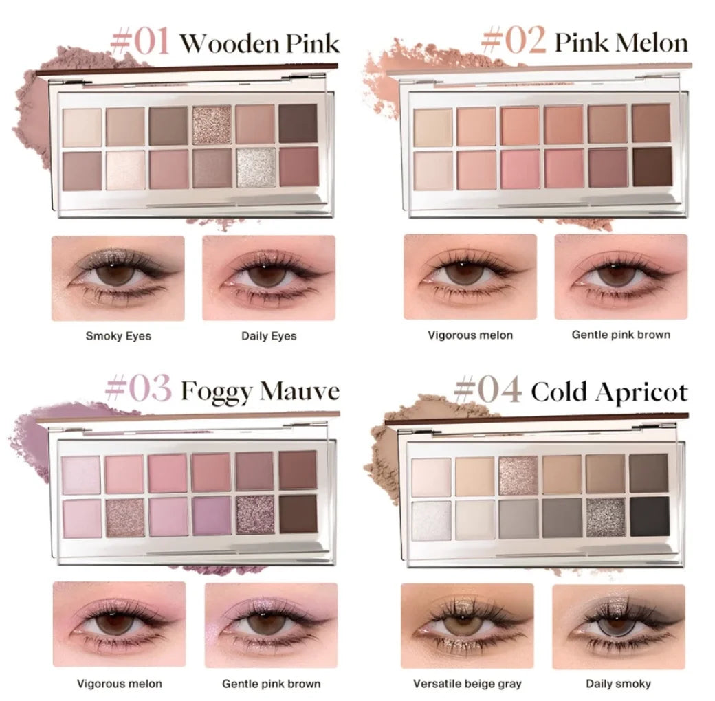 Joocyee 12 Shades Eyeshadow Palette – Long-Lasting & High Color