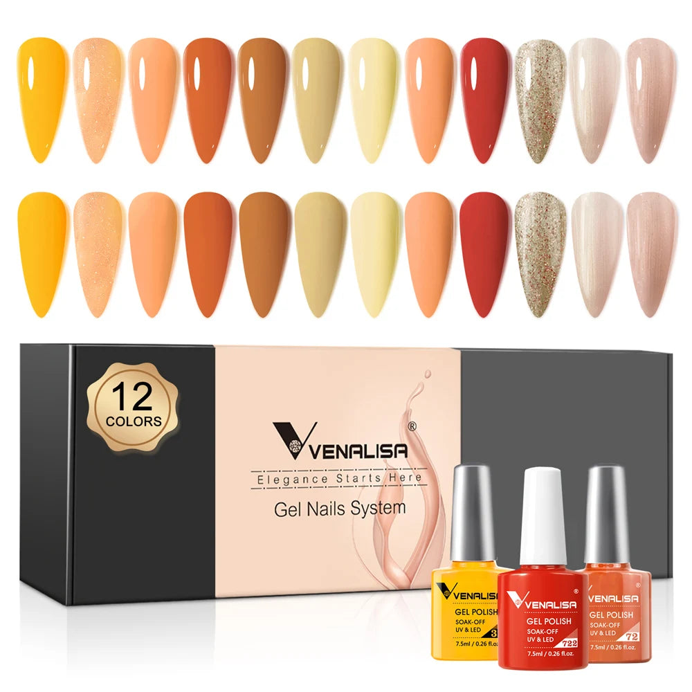 Venalisa Color Gel Semipermanente Kit – 6/12 Colori