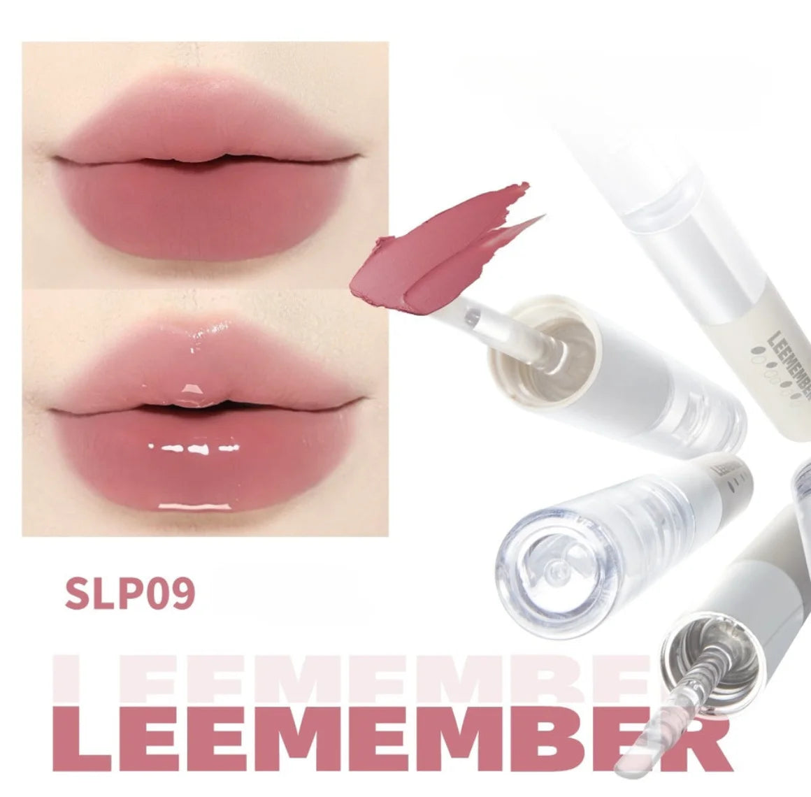 LEEMEMBER – Matte Gloss Non-Stick Double-Ended Liquid Lipstick