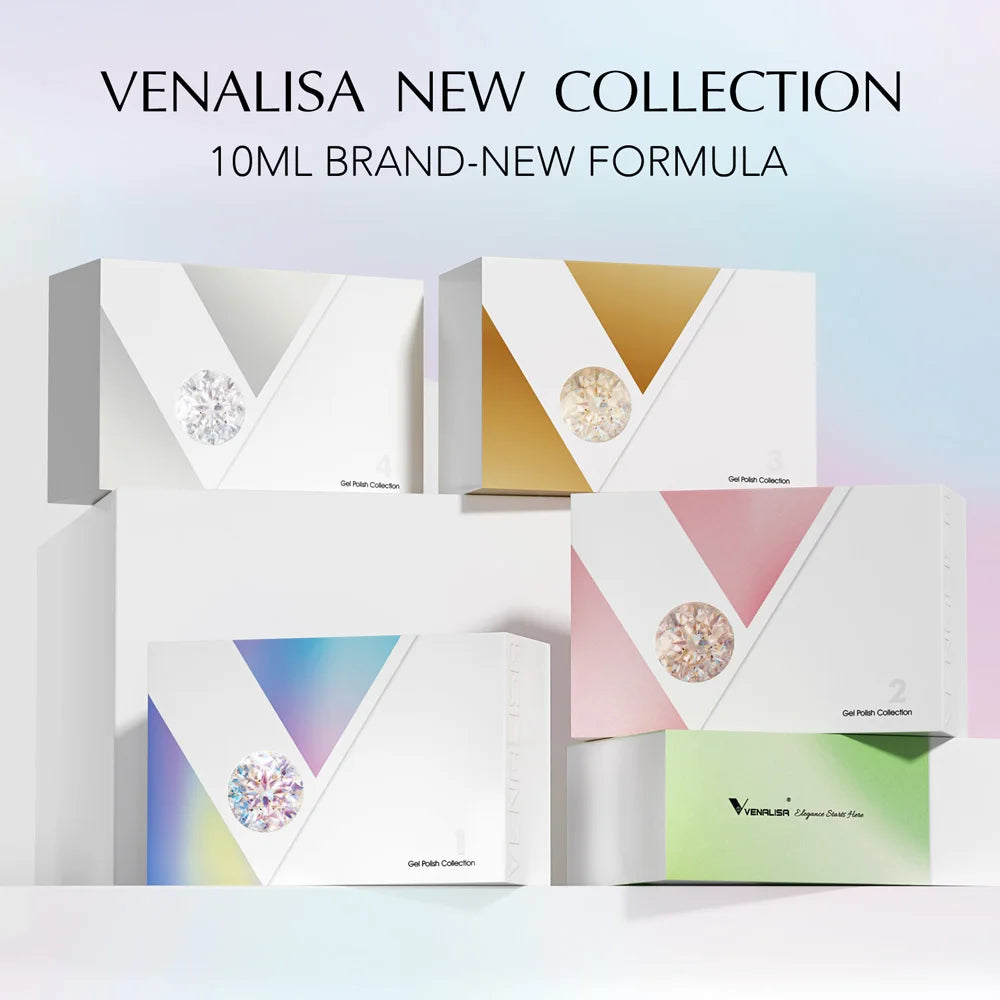 Venalisa VIP Nail Gel Polish Set – 10ml Bottles, Vegan, HEMA/TPO Free