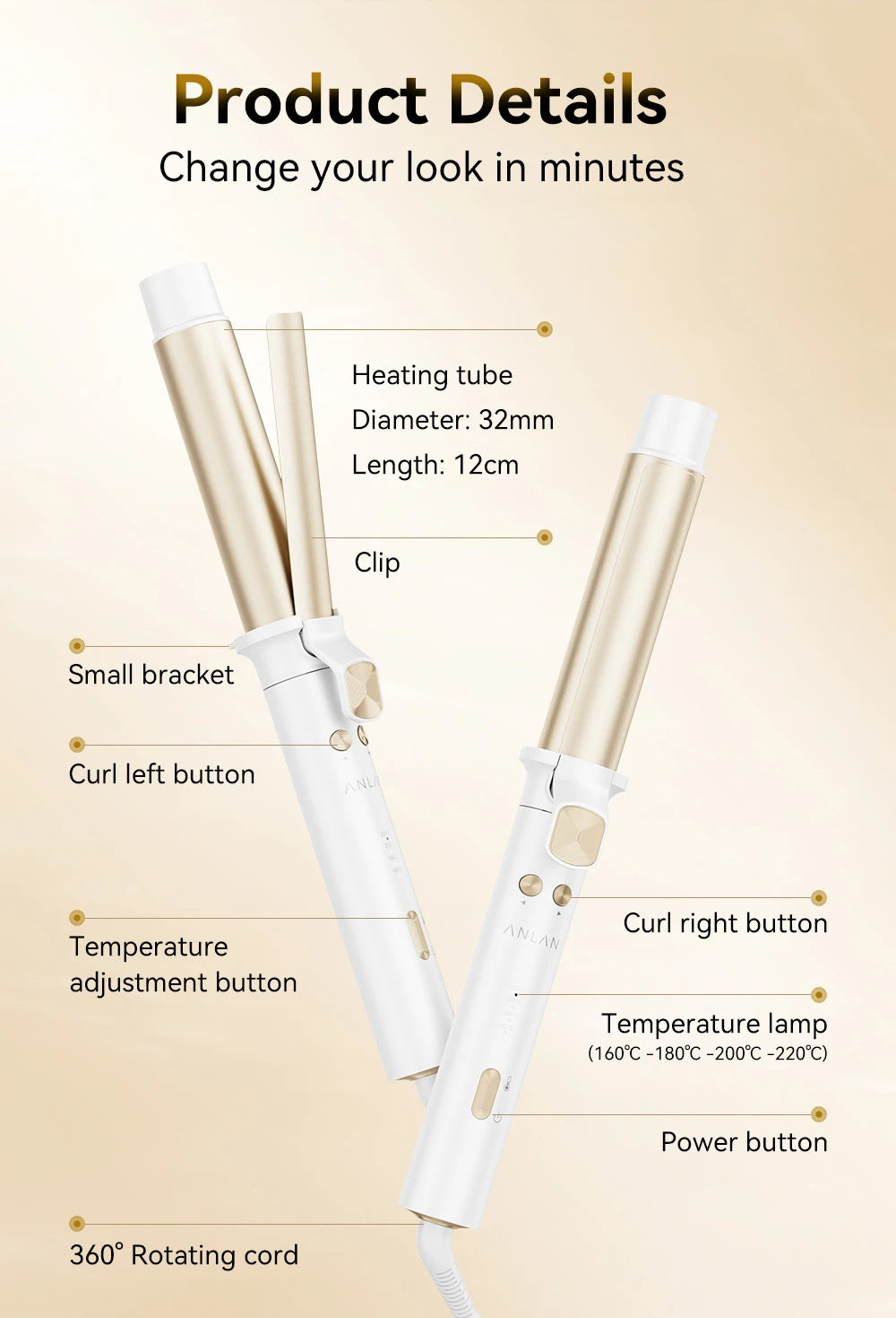 ANLAN Automatic Hair Curler