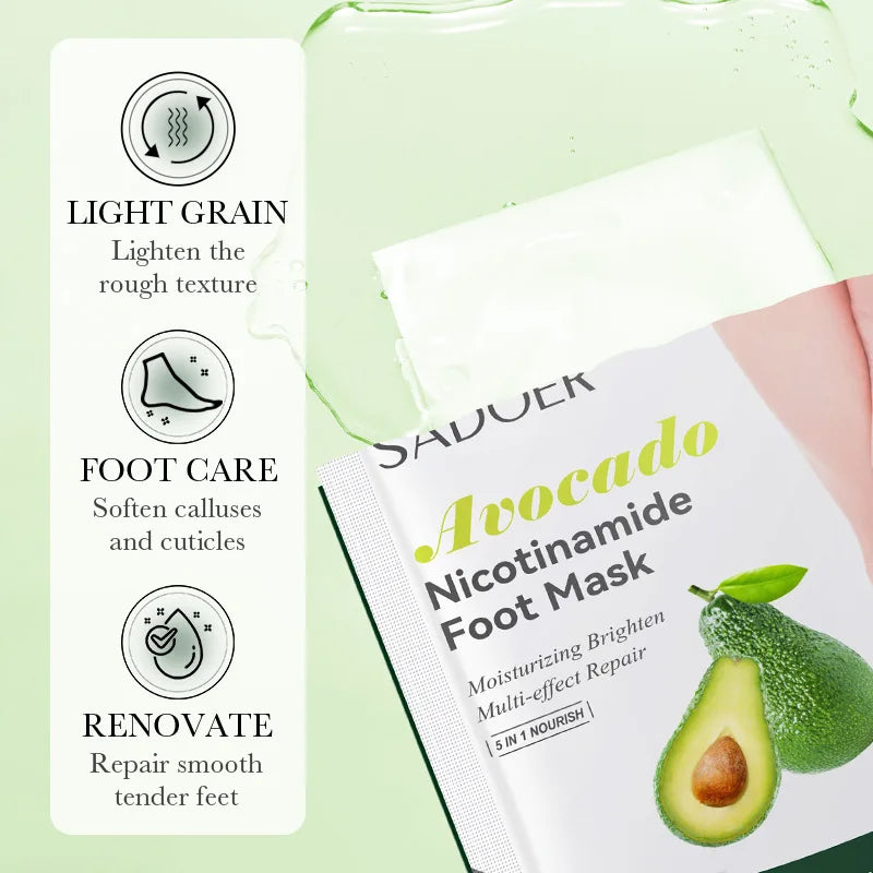 SADOER Fruits Foot Mask – Confezione da 6 paia