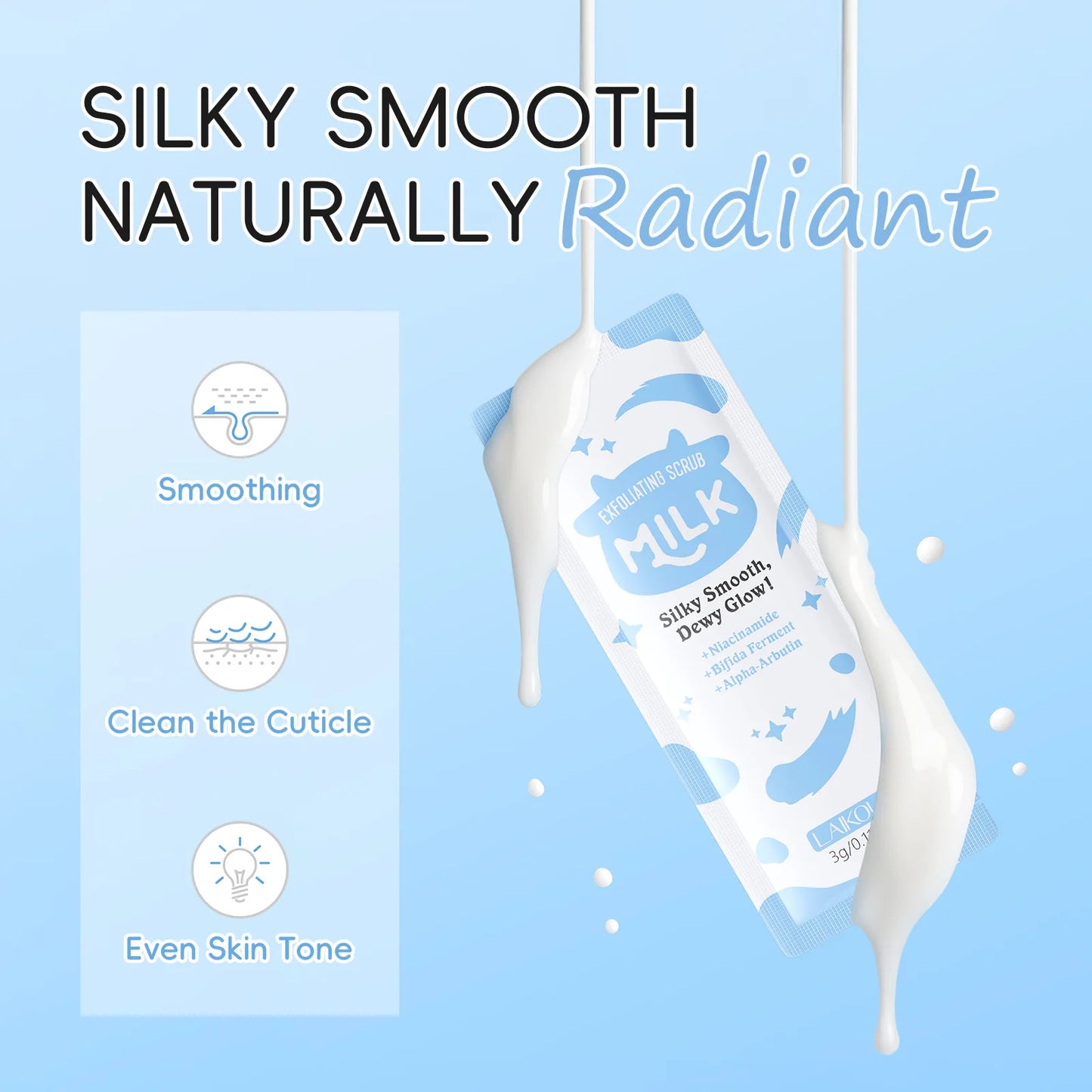 LAIKOU Milk Facial & Body Scrub – Esfoliante Idratante e Delicato