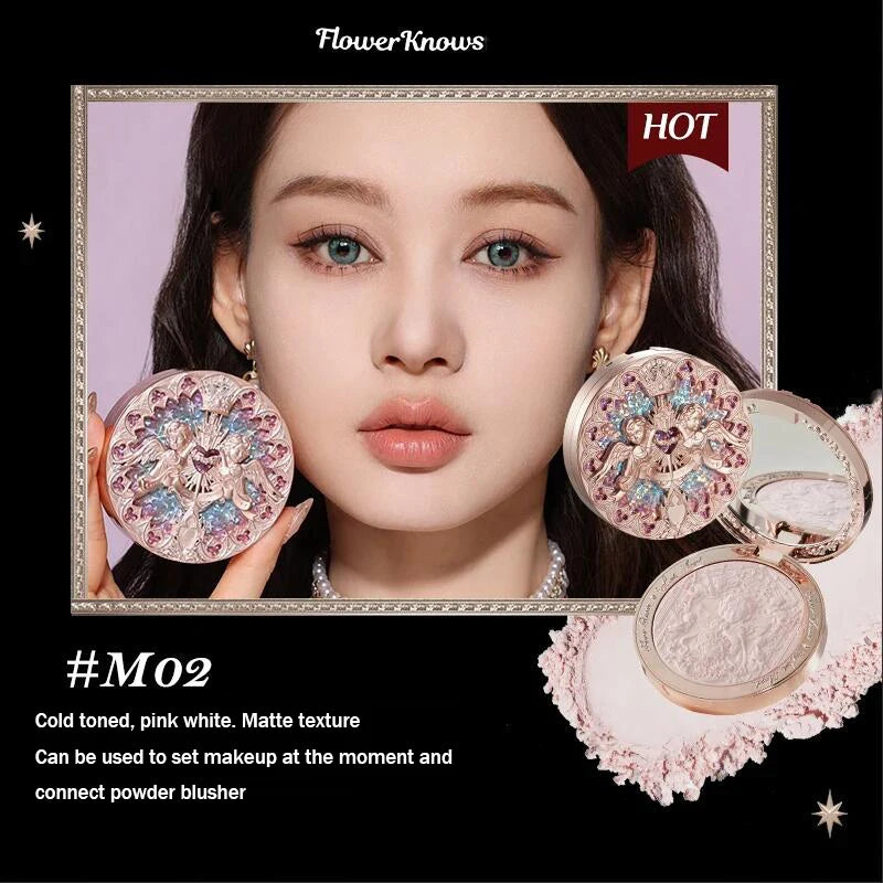 Flower Knows Little Angel Collection Relief Highlighter & Setting Powder 8g
