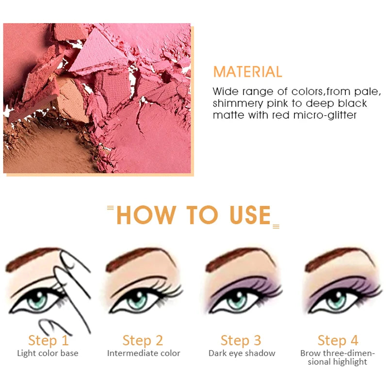 IMAGIC Professional 35-Color Eyeshadow Palette