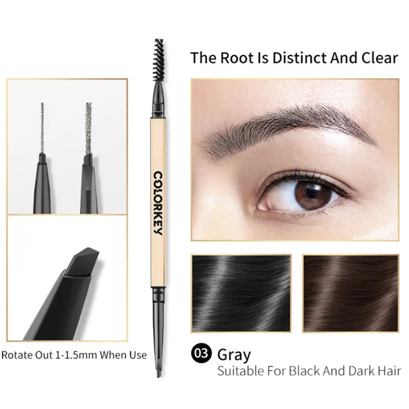 Colorkey Double-Ended Eyebrow Pencil – Waterproof & Long-Lasting