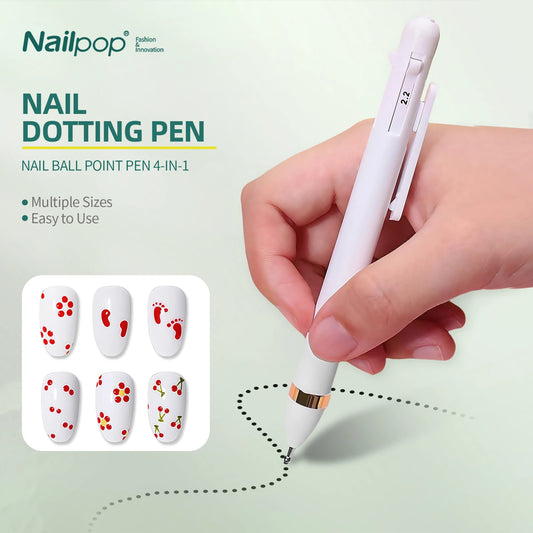 Nailpop 4-in-1 Penna Dotting per Nail Art