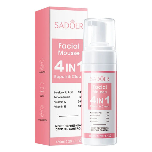 SADOER 4 in 1 Facial Mousse Face Wash
