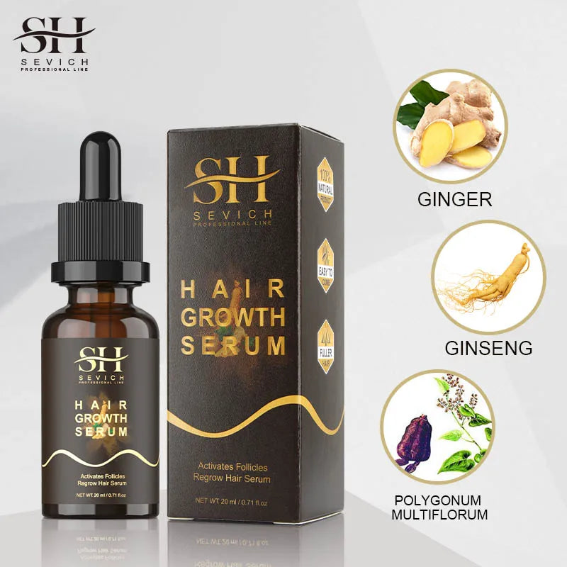 Sevich Ginger Hair Growth Serum – Siero Stimolante per la Crescita dei Capelli (20ml)