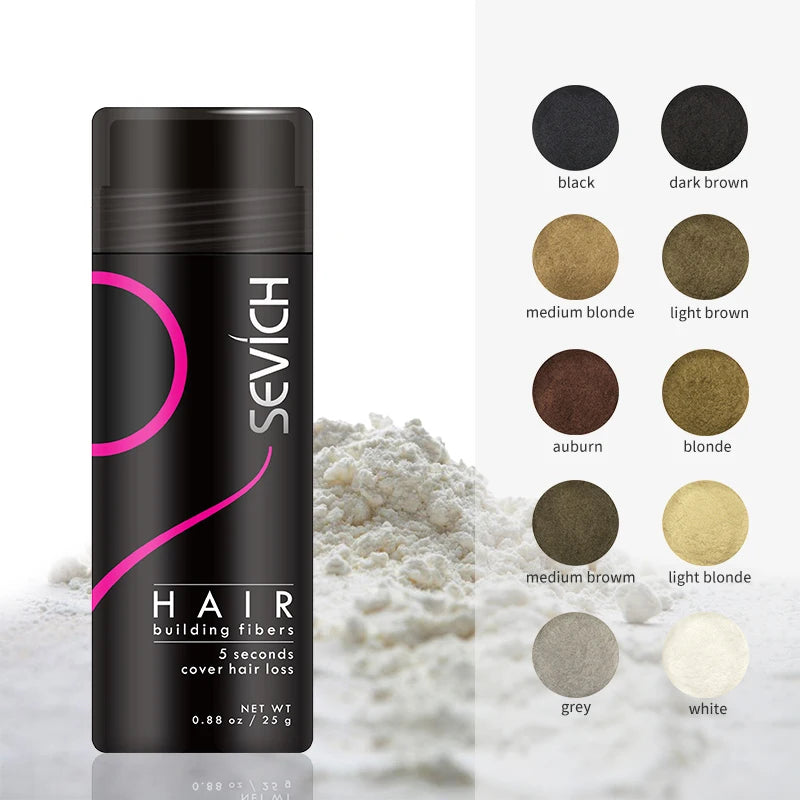 SEVICH Hair Building Fibers – Fibre per Capelli più Folti e Densi