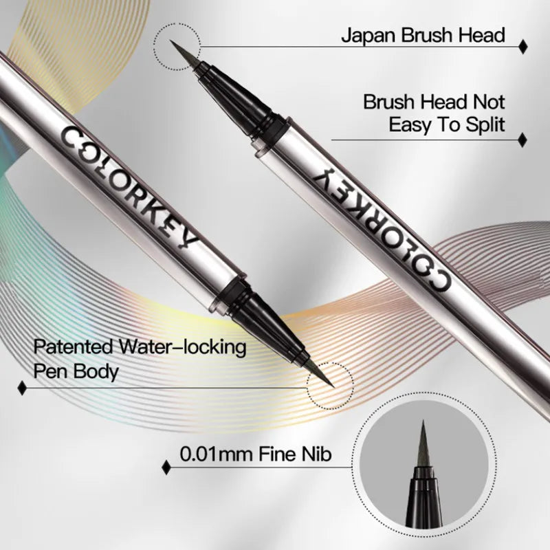 Colorkey Black Liquid Eyeliner Pencil – Waterproof & Long-Lasting