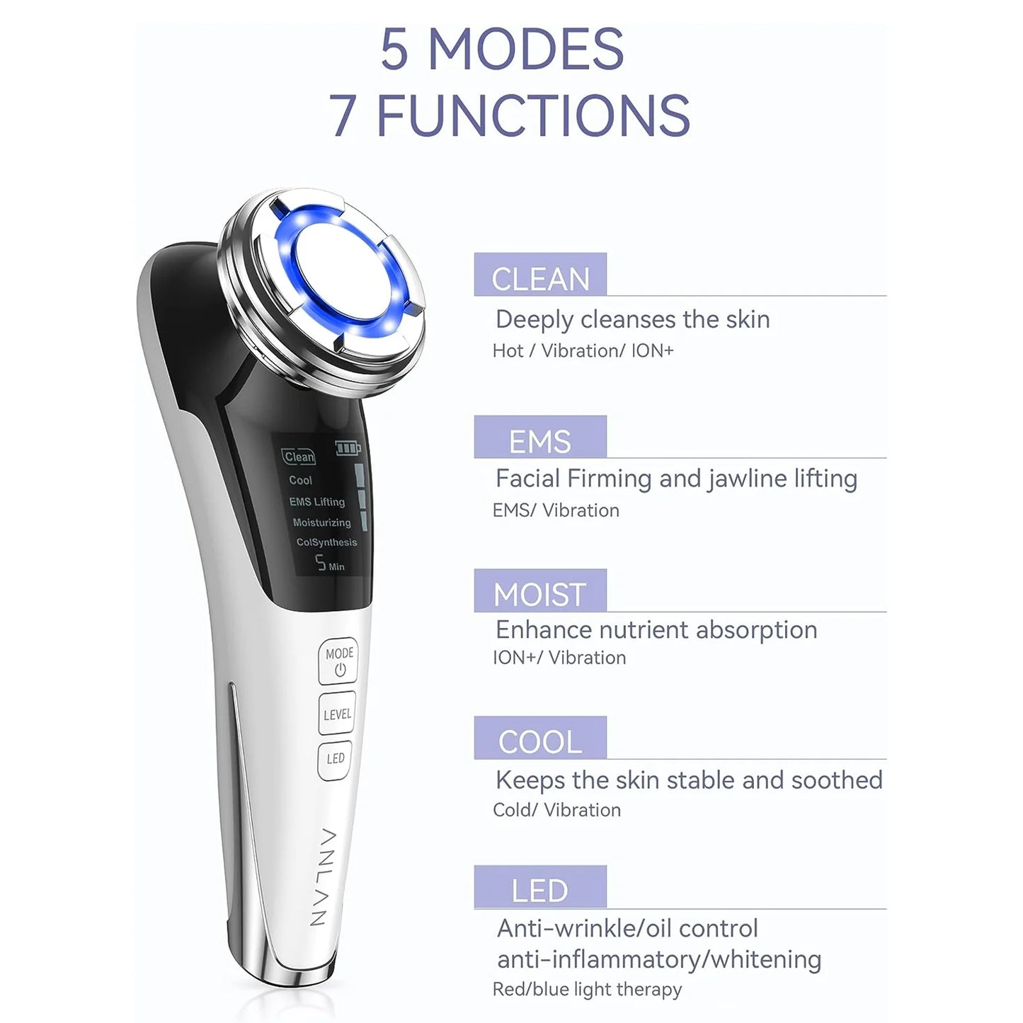 ANLAN EMS Facial Massager