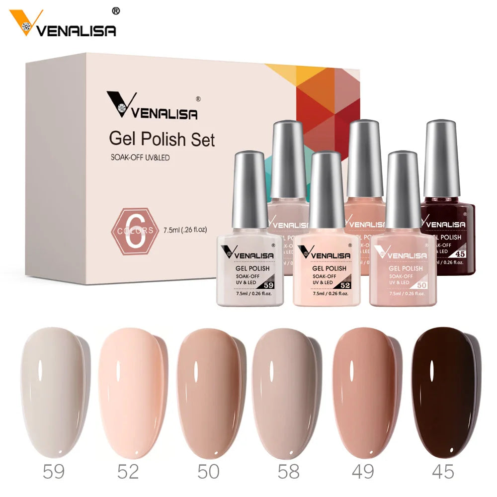 Venalisa Color Gel Semipermanente Kit – 6/12 Colori