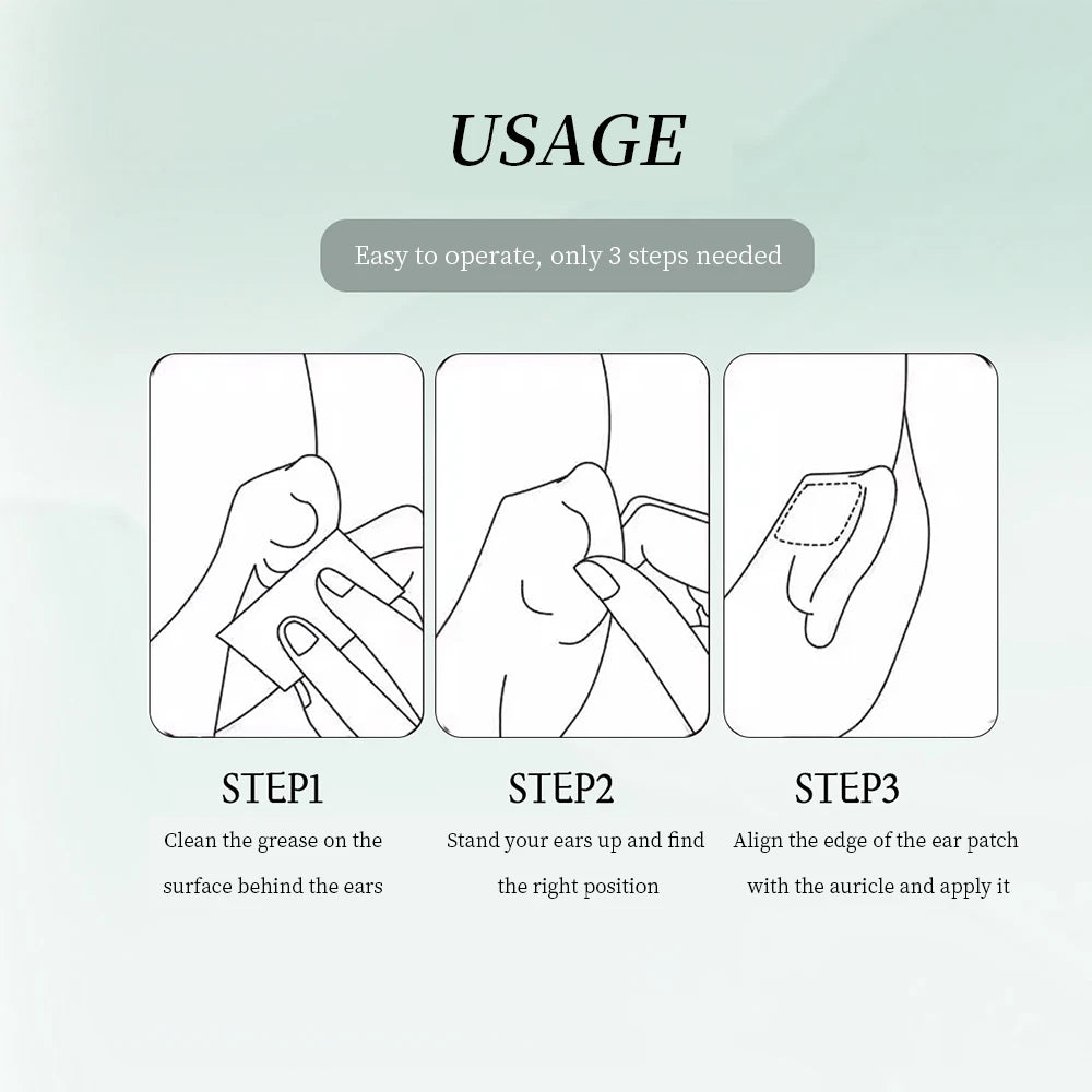 GECOMO Natural Invisible Fairy Ear Stickers – 18 Pieces