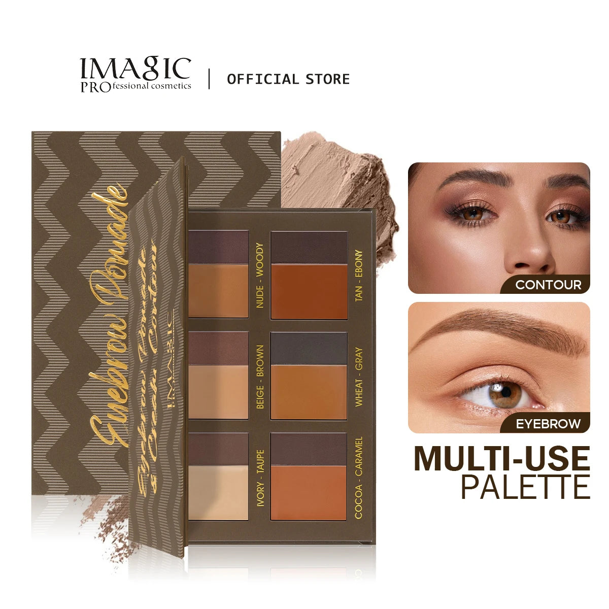 IMAGIC Eyebrow Pomade & Cream Contour Palette