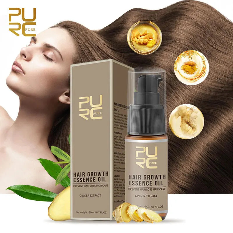 PURC Olio Anticaduta al Ginseng & Zenzero – Trattamento Cuoio Capelluto