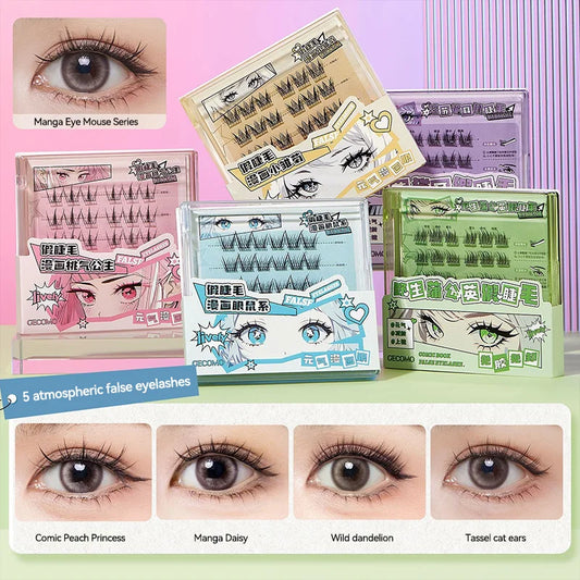 GECOMO Manga-Style Glue-Free False Eyelashes