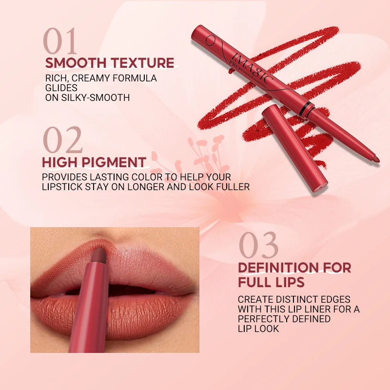 IMAGIC Lip Liner Pencil Set (6 Colori)