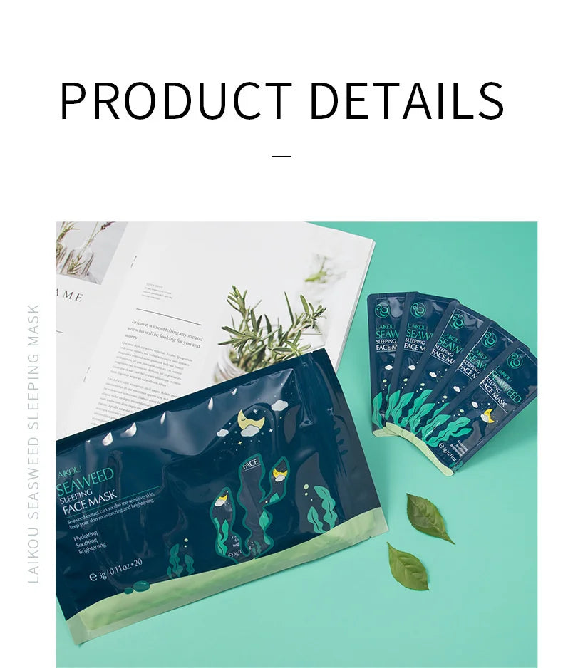 LAIKOU Seaweed Sleeping Face Mask 7pz