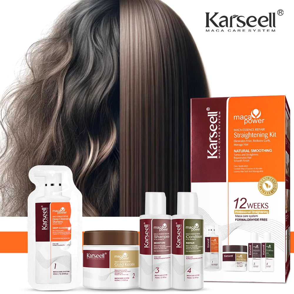 Karseell Gold Keratin Hair Mask Kit Professionale 4pz