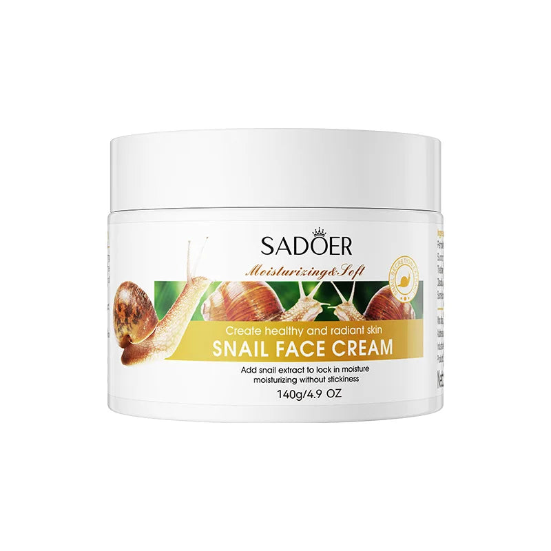SADOER Plant Face Cream Collection – Bava di Lumaca, Carota, Aloe & Avocado