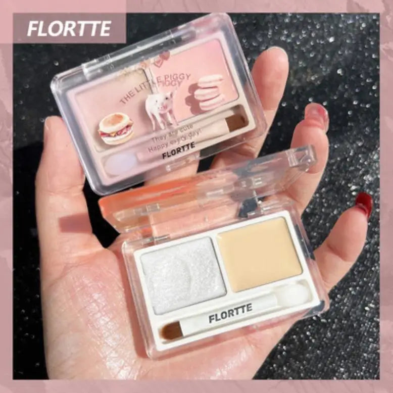 FLORTTE 2-Color Double Texture Highlighter