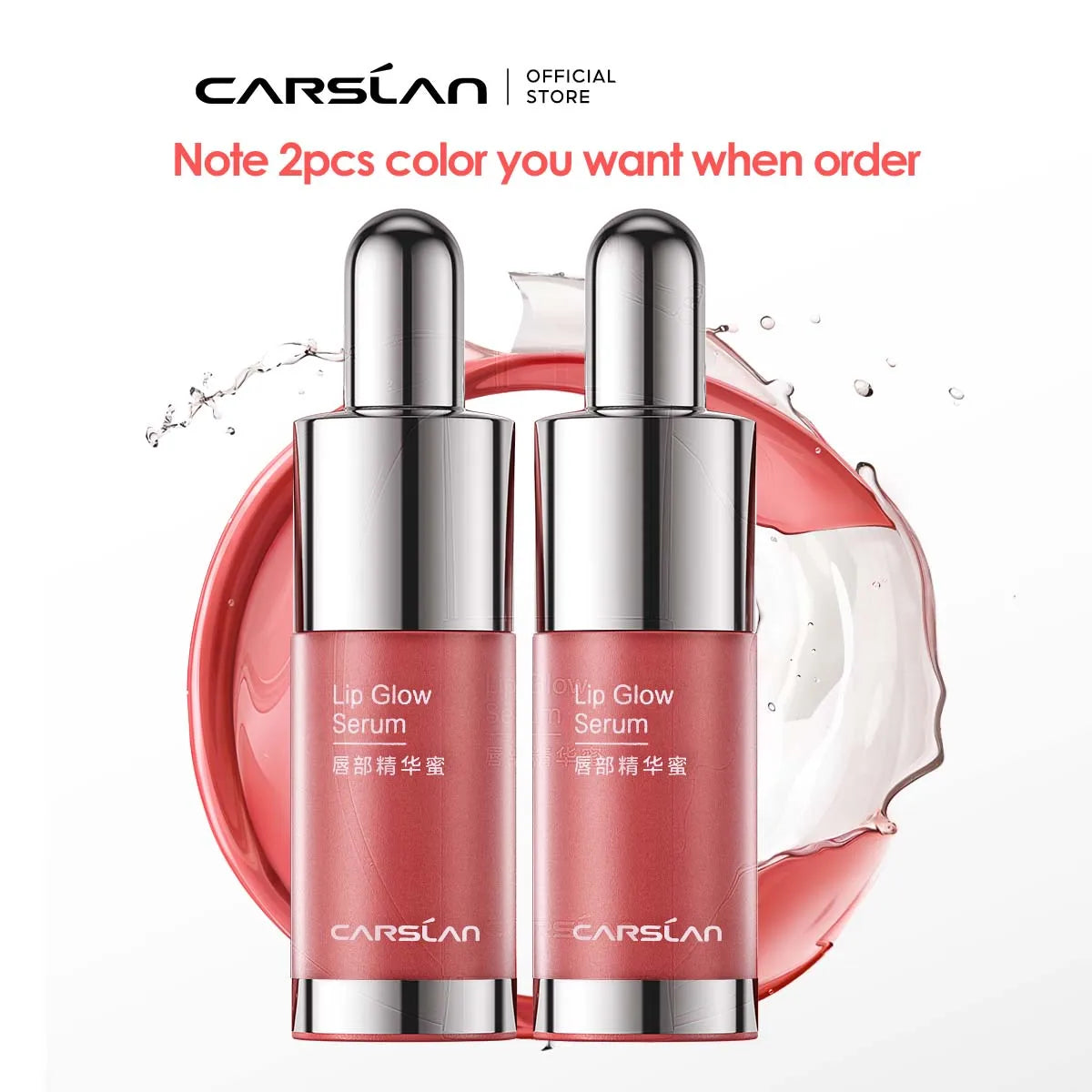 CARSLAN Tinted Lip Glow Serum – Hydrating & Plumping Lip Tint
