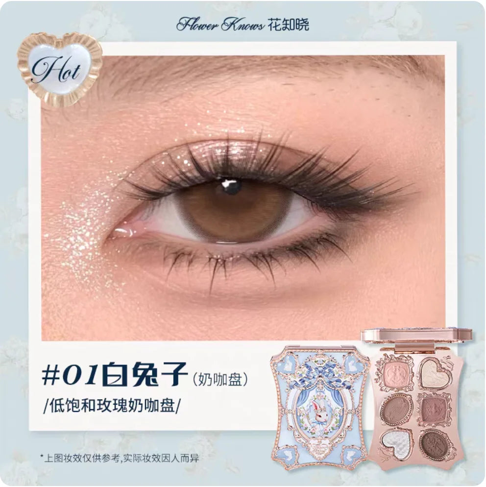 Flower Knows Bunny Garden Eyeshadow Palette – 6 Color Palette