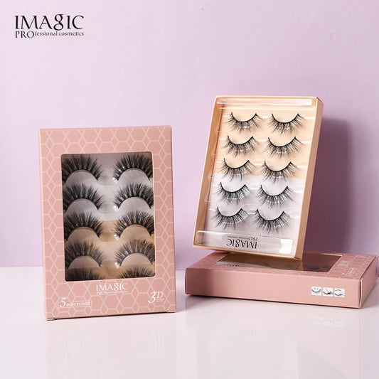 IMAGIC 3D Faux Mink Lashes – 5 Paia