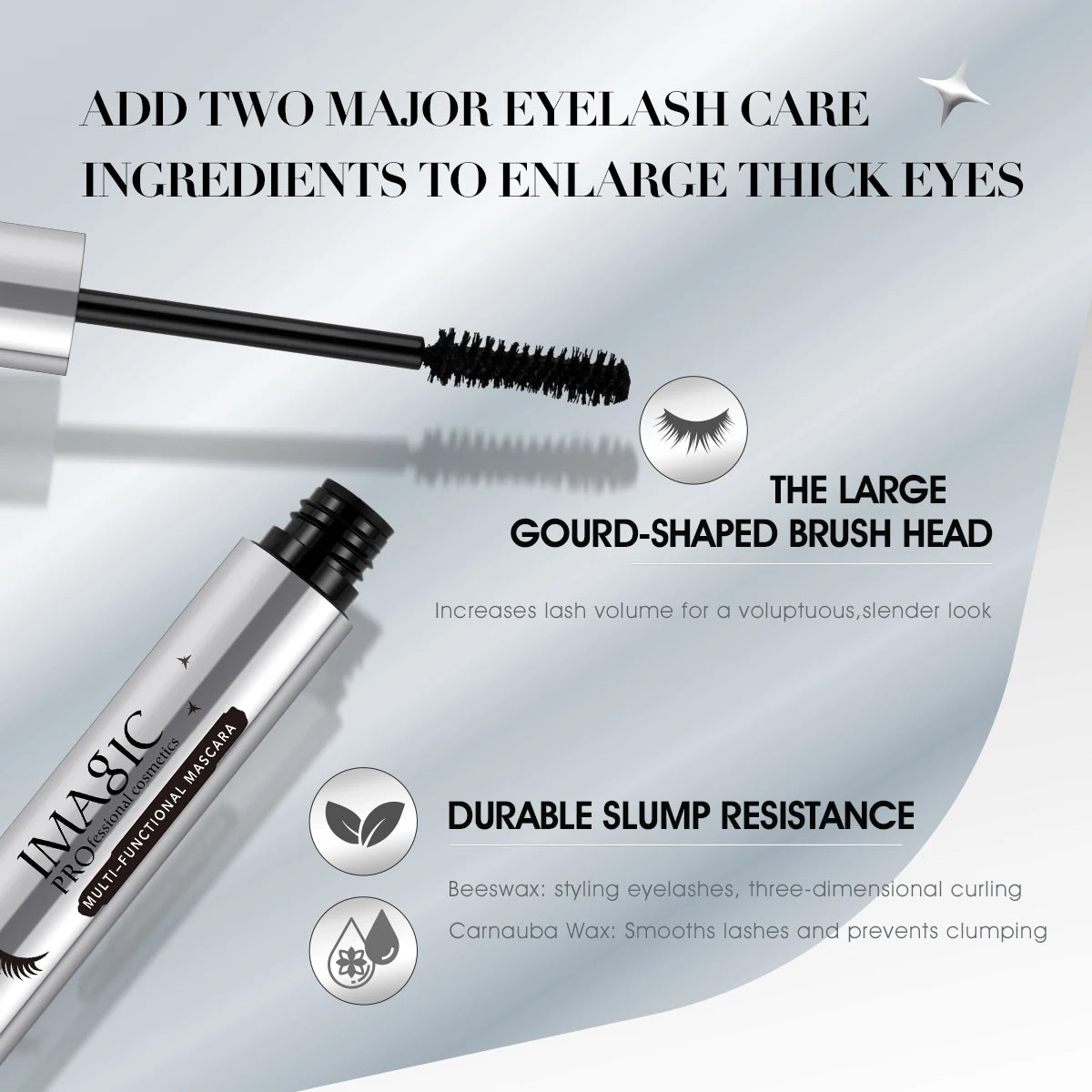 IMAGIC 4D Silk Fiber Waterproof Mascara