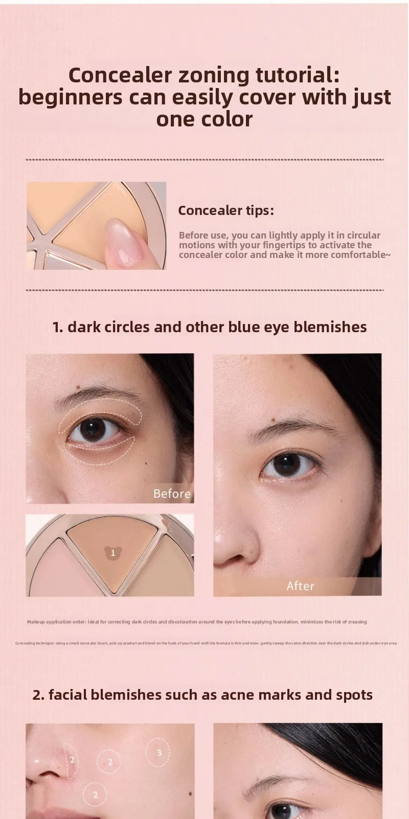 Flower Knows The Sweetie Bear 4 Colori Concealer Palette