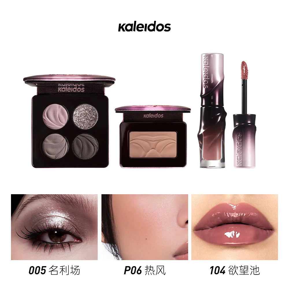 Kaleidos All In One Makeup Set – Lipgloss, Blush & Eyeshadow Palette