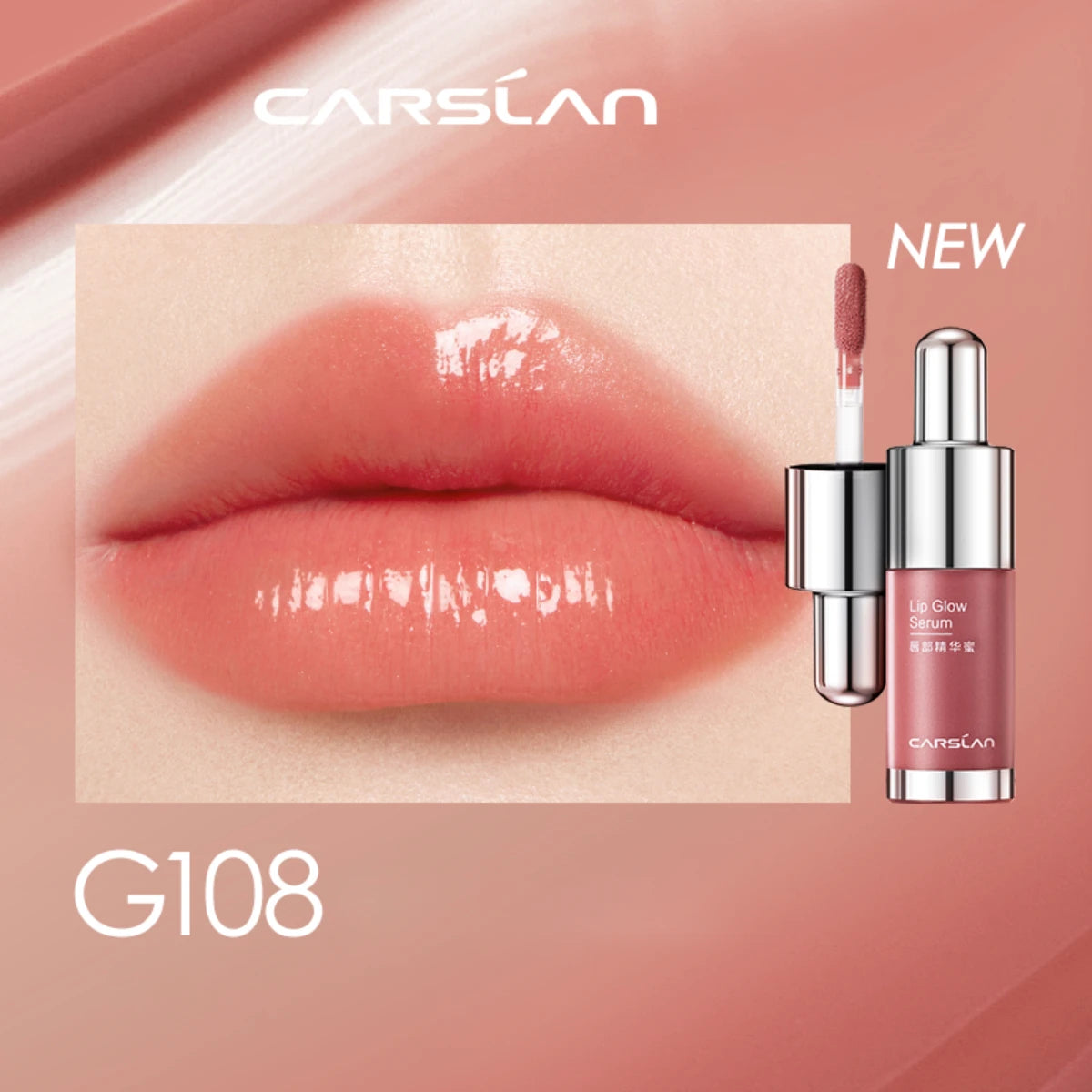 CARSLAN Tinted Lip Glow Serum – Hydrating & Plumping Lip Tint