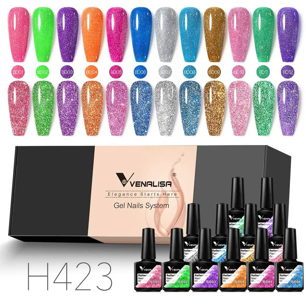 Venalisa Color Gel Semipermanente Kit – 6/12 Colori