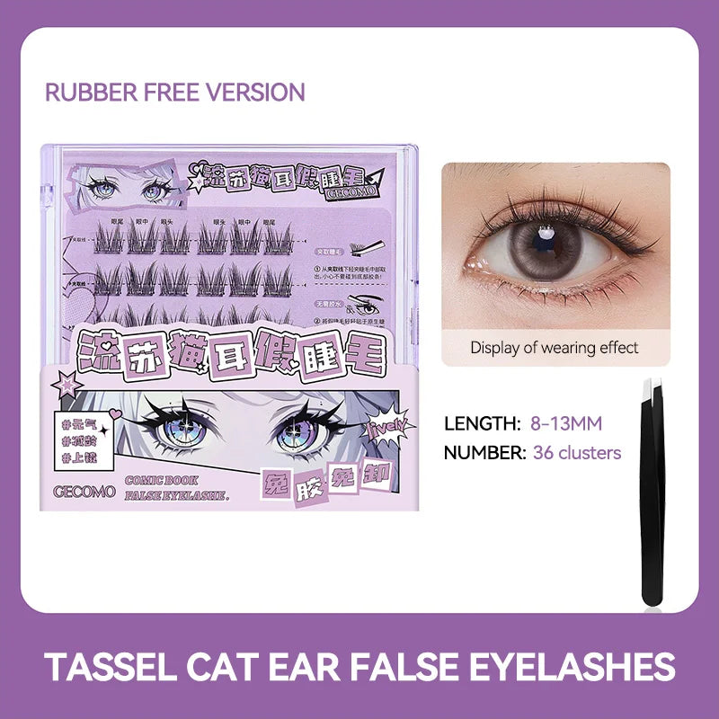 GECOMO Manga-Style Glue-Free False Eyelashes